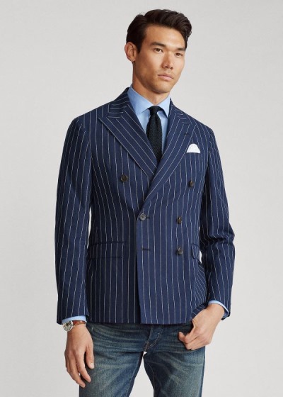 Men's Polo Ralph Lauren Polo Soft Pinstripe Blazers | 586014PQG